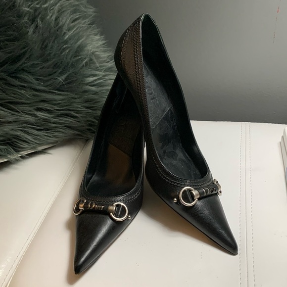 Dior Shoes - Dior Leather Pumps with toggle